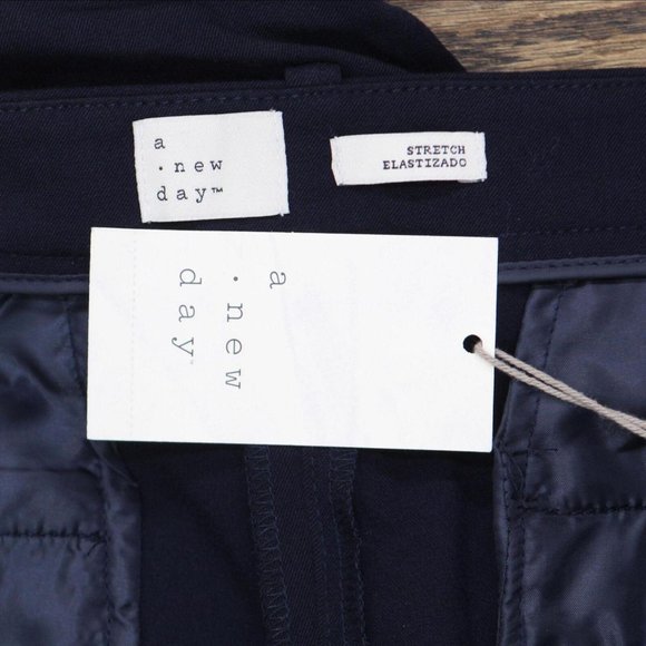 NWT A New Day Women's Bootcut Bi-Stretch Twill Pants 534682 14 Federal Blue - Picture 3 of 6